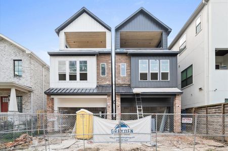 New construction Single-Family house 1706 Ridgewood Street, Houston, TX 77006 - photo 0