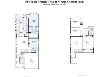 New construction Single-Family house 554 Sand Branch Drive, Conroe, TX 77304 Everleigh Plan- photo 1 1