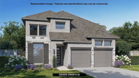 New construction Single-Family house 225 Menlo Bend, Liberty Hill, TX 78642 Design 2594W- photo 0 0
