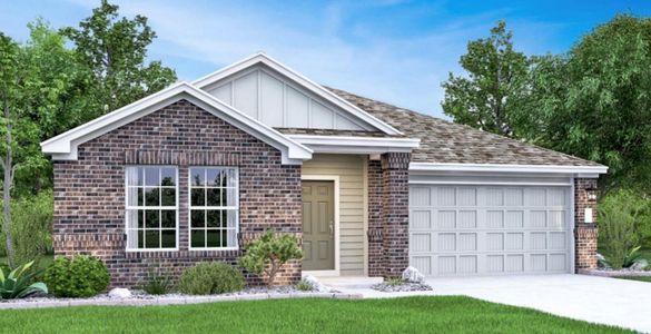 New construction Single-Family house 1721 Four Waters Loop, Georgetown, TX 78628 Marquette- photo 0