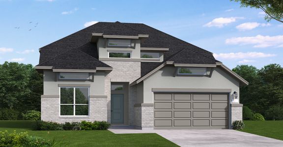 New construction Single-Family house Goodrich (2493-CV-40), 516 Exploration Circle, Liberty Hill, TX 78642 - photo