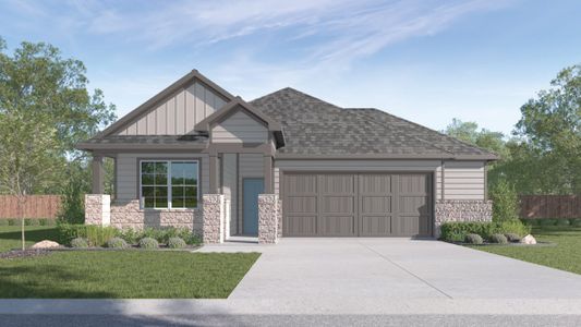New construction Single-Family house 465 Brooks Ranch Drive, Kyle, TX 78640 The Gaven II- photo 0