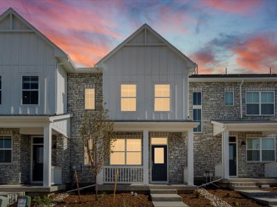 New construction Townhouse house 22351 East 7Th Pl, Aurora, CO 80018 The Orchard- photo 1 1
