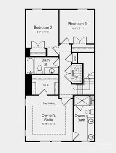 Structural options added include: linear fireplace at gathering room, ledge in owner's shower.