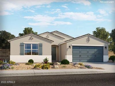 New construction Single-Family house 35365 W Marin Avenue, Maricopa, AZ 85138 Amber- photo 0