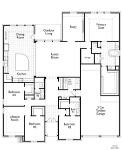 New construction Single-Family house 271 Plan, 117 Villoria Cove, Liberty Hill, TX 78642 - photo