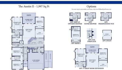 The Austin II Floorplan Options