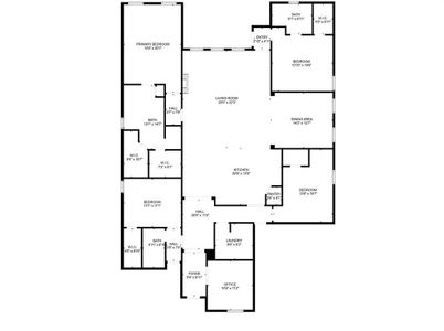 Get a birds eye view of the floor plan. missing a room left of foyer.