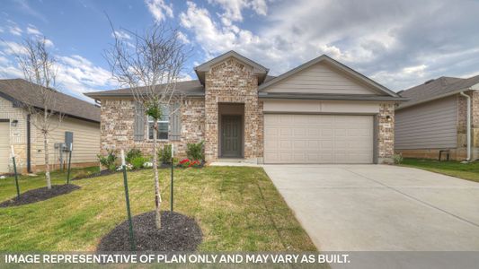 New construction Single-Family house 1064 Chachalaca Court, Seguin, TX 78155 The Irvine- photo 0