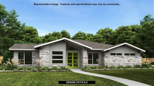 New construction Single-Family house Design 3317A, 1105 Joe Carson Drive, Leander, TX 78641 - photo