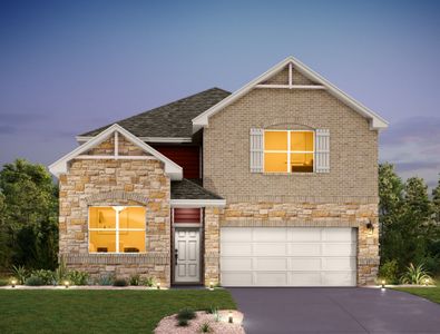 New construction Single-Family house Wyatt, 104 Palo Brea Loop, Hutto, TX 78634 - photo