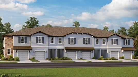 New construction Townhouse house 10989 Wishing Cloud Road, Land O' Lakes, FL 34638 - photo 0