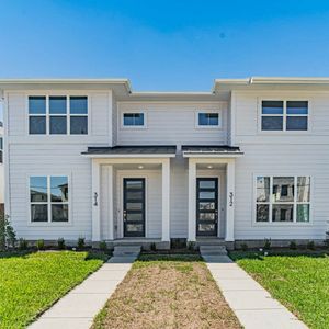 New construction Townhouse house 402 Sunset Ln, Fort Worth, TX 76114 Kinsey- photo 0