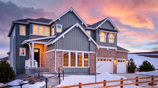 New construction Single-Family house 1708 Fox Trotter Point, Castle Rock, CO 80104 Keystone II- photo 0