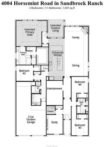 New construction Single-Family house 4004 Horsemint, Aubrey, TX 76227 200 Plan- photo 1 1