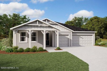 New construction Single-Family house 2820 Bella Terra Loop, Green Cove Springs, FL 32043 Hawkin- photo 0