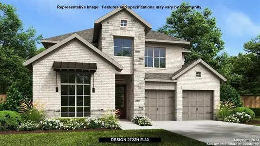 New construction Single-Family house 28549 Allswell Lane, San Antonio, TX 78260 Design 2722H- photo 0