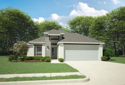 New construction Single-Family house 124 Coppers Way, Elgin, TX 78621 Turquoise | Trinity Ranch- photo 0 0