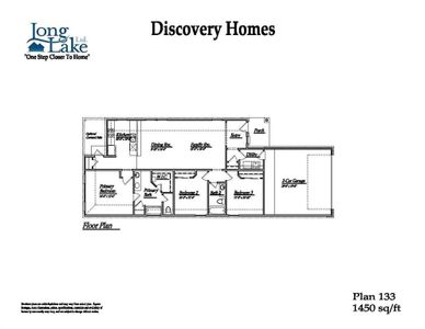 Plan 133 features 3 bedrooms, 2 full baths and over 1,400 square feet of living space.
