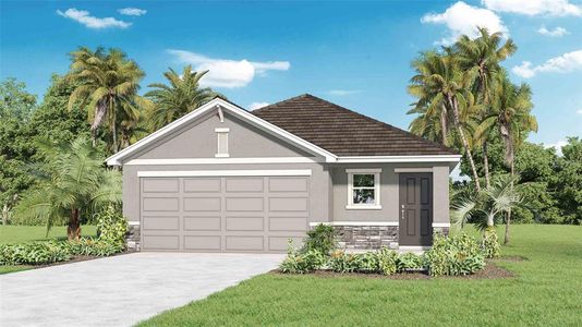 New construction Single-Family house 3358 Blue Estuary Road, Wimauma, FL 33598 - photo 0