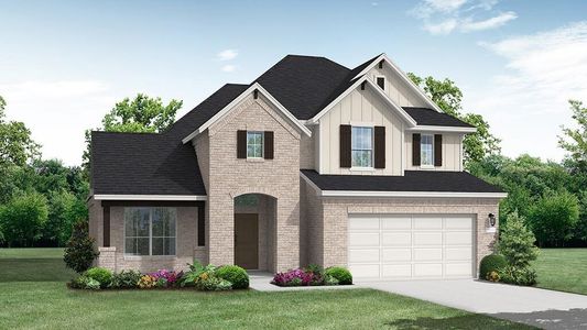 New construction Single-Family house 204 Ranchland Pass, Liberty Hill, TX 78642 Brookshire (3061-CM-45)- photo 0