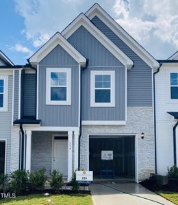 New construction Townhouse house 554 Eversden Drive, Zebulon, NC 27597 Hertford- photo 0