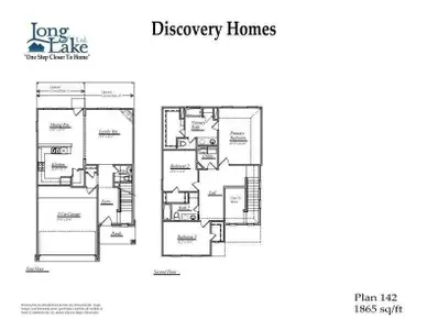 Plan 142 features 3 bedrooms, 2 full baths, 1 half bath, and over 1,800 square feet of living space.