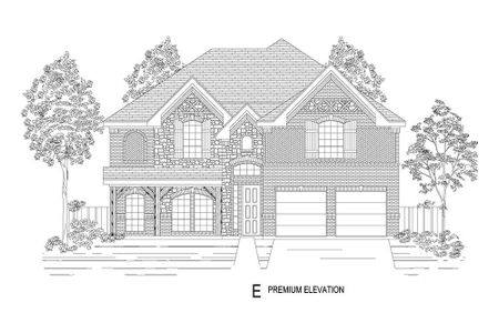 New construction Single-Family house Brentwood III 45 F (w/Media), 3333 Edgewood Creek Boulevard, Celina, TX 75009 - photo