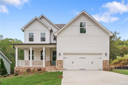 New construction Single-Family house 333 Riverwood Pass, Dallas, GA 30157 The Hickory B- photo 0