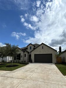 New construction Single-Family house 30429 Zoysia Point Lane, Fulshear, TX 77423 Brentwood- photo 0