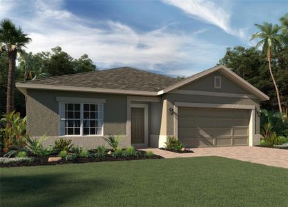 New construction Single-Family house 3646 Yarian Drive, Haines City, FL 33844 Bartley Flex- photo 0