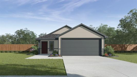 New construction Single-Family house 12315 Silversmith Ln, Mustang Ridge, TX 78610 The Amber- photo 0