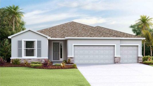 New construction Single-Family house 10283 Bridgegate Heights Loop, San Antonio, FL 33576 Hawthorne- photo 0