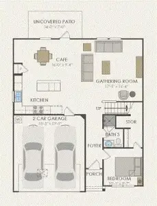 Pulte Homes, Sandalwood floor plan