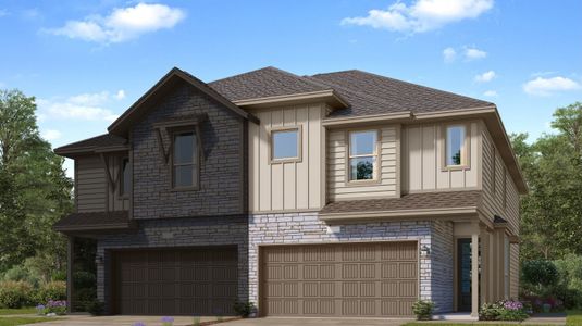 New construction Townhouse house 21107 Medina River Drive, Cypress, TX 77433 - photo 2 2