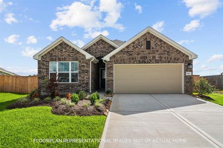 New construction Single-Family house 32306 Sunbeam Drive, Brookshire, TX 77423 Freestone- photo 0