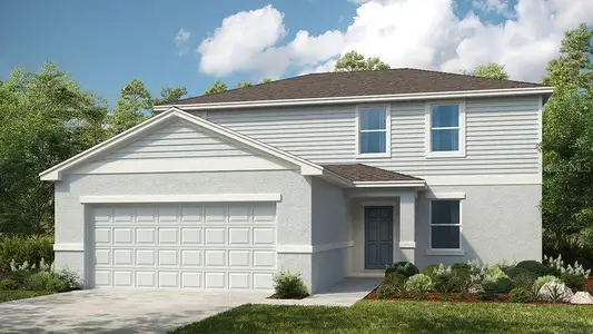 New construction Single-Family house 13260 Tropical Breeze Way, Hudson, FL 34669 Redbud- photo 0