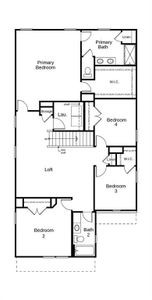 This floor plan features 4 bedrooms, 2 full baths, 1 half bath and over 2,600 square feet of living space.