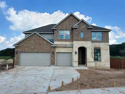 New construction Single-Family house 1604 Scenic Heights Ln, Georgetown, TX 78628 Classic Series - Cornell- photo 0