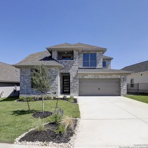 New construction Single-Family house 24110 Sidehill Lie, San Antonio, TX 78261 Design 3197W- photo 0