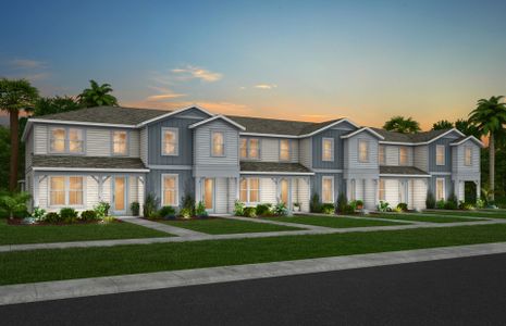 New construction Townhouse house Foxtail - Interior Unit, 6456 Mossy Wood Avenue, Orlando, FL 32829 - photo