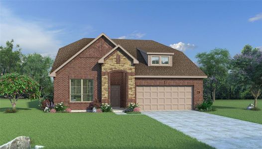 New construction Single-Family house 14036 Comet Place, Fort Worth, TX 76052 Walnut II T- photo 0