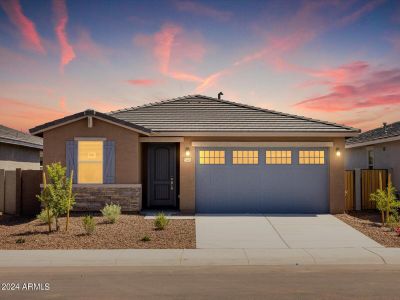New construction Single-Family house 35480 W Cartegna Lane, Maricopa, AZ 85138 Leslie- photo 0