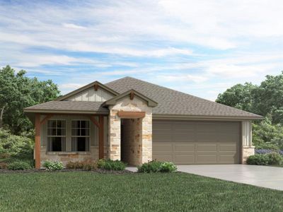 New construction Single-Family house 105 Horned Owl Roost, Cedar Creek, TX 78612 The Callaghan (830)- photo 0