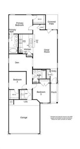 This floor plan features 3 bedrooms, 2 full baths and over 1,300 square feet of living space.