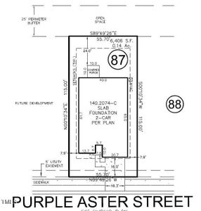 Plot Plan Lot 87