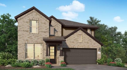New construction Single-Family house 16259 Mallard View Lane, Hockley, TX 77447 Pelham- photo 0 0