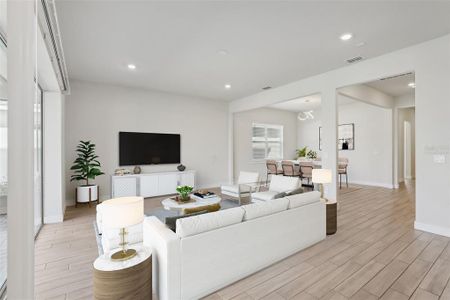 There is a flexible formal dining space off the living area making gathering with family and entertaining friends a breeze and creating an ideal transition into the well appointed EAT-IN KITCHEN. Virtually Staged.