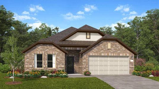 New construction Single-Family house 3314 Climbing Gardens Drive, Conroe, TX 77301 Marigold- photo 0