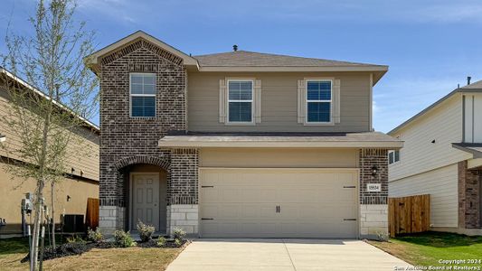 New construction Single-Family house 15534 Mint Patch Meadow, Von Ormy, TX 78073 The Grace - photo 0